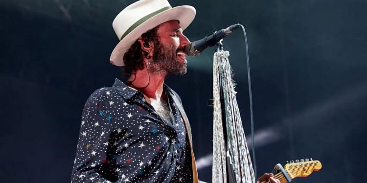 VALENCIA, SPAIN - JULY 12: Leiva performs in concert at Jardines de Viveros on July 12, 2019 in Valencia, Spain. (Photo by fotopress/Redferns)